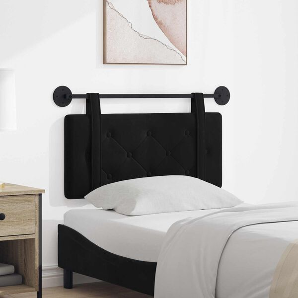 vidaXL Rippuv Peatoe Seinale kinnitatav Must 90 x 55 x 5 cm Samet