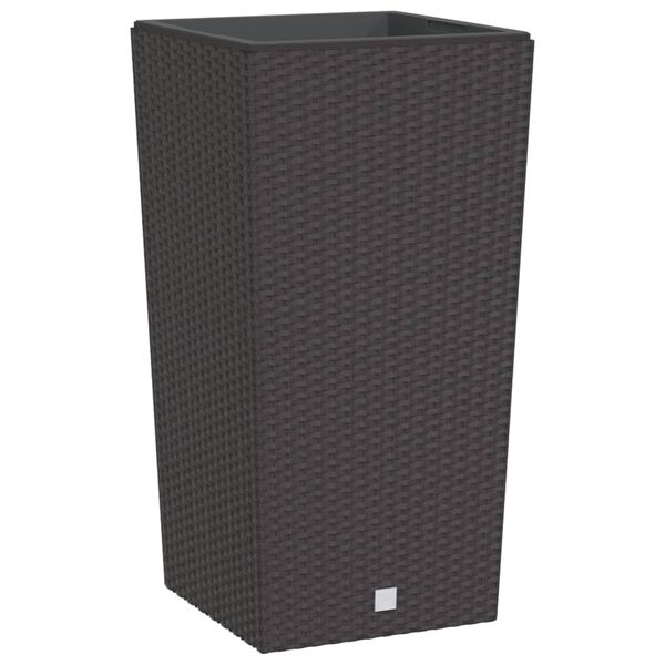 vidaXL taimekast eemaldatava sisuga, pruun, 21 / 49 l PP-rotang