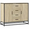 vidaXL puhvetkapp sonoma tamm 92x35x76 cm Engineered Wood