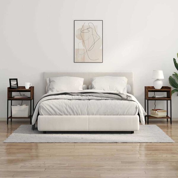 vidaXL &Ouml;&ouml;lambi kapp Suitsetatud tamm 40 x 40 x 61 cm Tehispuit