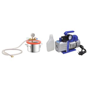 vidaXL vaakumkamber &uuml;heastmelise pumbaga 3,7 l