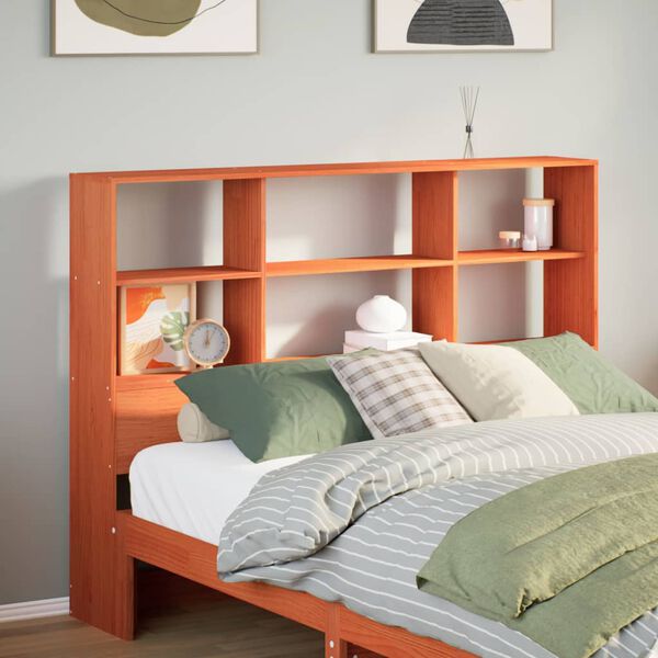 vidaXL hoiuruumiga voodipeats, vahapruun, 120 cm, m&auml;nnipuit