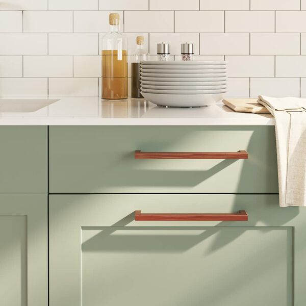 vidaXL kapi k&auml;epidemed 5 tk, pronks, 224 mm, roostevaba teras