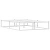 vidaXL Voodiraam ilma Madratsita Valge 140x200 cm Metallist