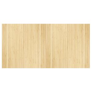 vidaXL vaip, ristk&uuml;likukujuline, naturaalne hele, 100 x 200 cm, bambus
