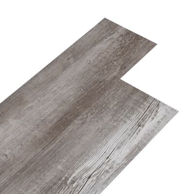 vidaXL PVC-st põrandalauad 5,02 m², 2 mm, iseliimuv, mattpuit, pruun