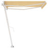 vidaXL käsitsi sissetõmmatav varikatus 300x250 cm kollane/valge