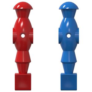 vidaXL Jalgpallilaudade mängijad 22 pcs Sinine ja punane