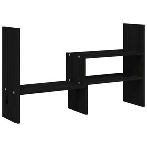 vidaXL monitorialus, must, (39-72) x 17 x 43 cm, m&auml;nnipuit