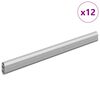 vidaXL Kapi vars 12 pcs H&otilde;bedane 764 x 15 x 29 mm Alumiiniumisulamist