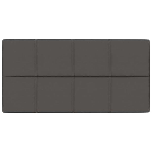 vidaXL seinapaneelid 12 tk, tumehall, 60 x 30 cm, kangas, 2,16 m&sup2;