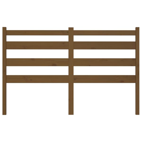 vidaXL voodipeats, meepruun, 141 x 4 x 100 cm, männipuit