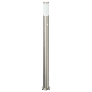 vidaXL anduriga postvalgusti 110 cm roostevaba teras IP44