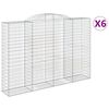 vidaXL kaarekujulised gabioonkorvid 6 tk, 300x50x200/220 cm, raud