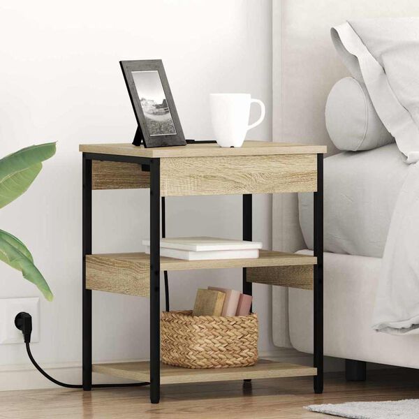 vidaXL &Ouml;&ouml;lambi kapp 2 pcs Sonoma tamm 41 x 31 x 51 cm Tehispuit