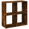 vidaXL ruumijagaja/raamatukapp, suitsutamm 69,5x29x69,5 cm tehispuit