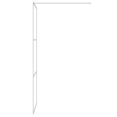 vidaXL dušinurga sein, hõbedane, 80 x 195 cm, läbipaistev ESG-klaas