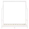 vidaXL lastevoodi raam, valge, 70 x 140 cm, m&auml;nnipuit