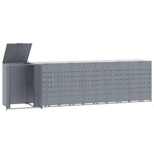 vidaXL ratastega pr&uuml;gikasti kuur 3 pr&uuml;gikastile, 414x79x117 cm, teras