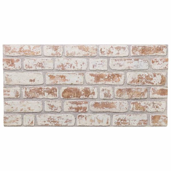 vidaXL 3D seinapaneelid 10 tk, punane ja valge, 100 x 50 cm, EPS