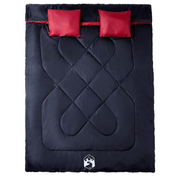 vidaXL kahekohaline magamiskott matkamiseks koos patjadega, 3-4 hooaeg