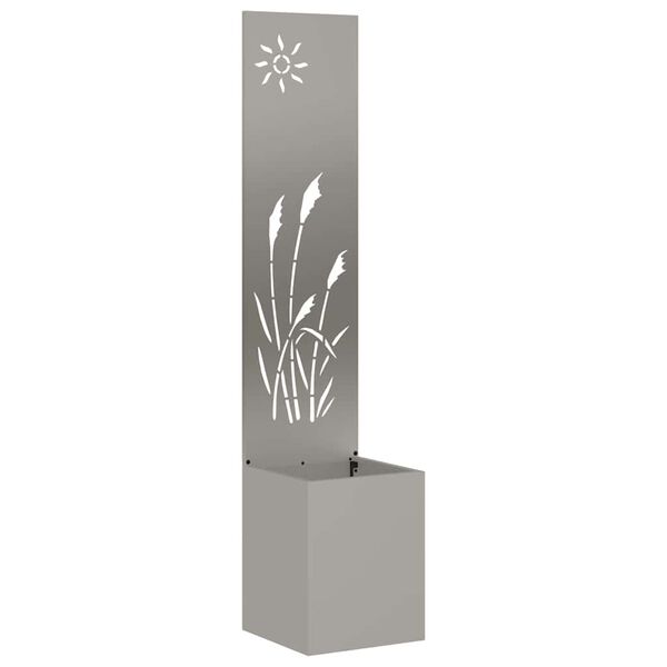 vidaXL Aia privaatsuse kate Rooste 32 x 140 cm Kulunud teras