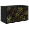 vidaXL Seinale paigaldatav TV kapp ELBURG 69 x 33 x 40 cm Must tamm