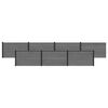 vidaXL Aiapaneel 7 pcs WPC ja Alumiinium Hall