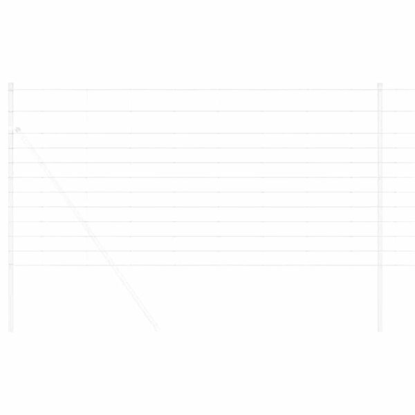 vidaXL Karjamaa-aed H&otilde;bedane 50 x 1,2 m Tsingitud teras