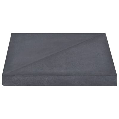 vidaXL päikesevarju raskusplaat, must, graniit, kandiline, 15 kg