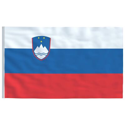 vidaXL Sloveenia lipp ja lipumast, alumiinium, 6,2 m