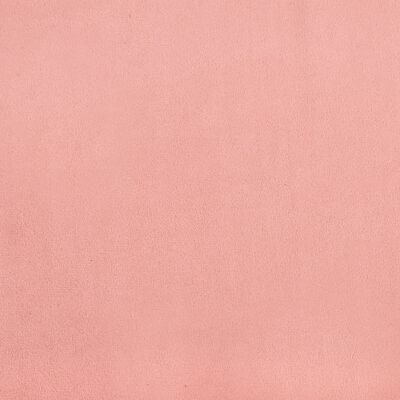 vidaXL voodipeats servadega, roosa, 203x23x118/128 cm, samet