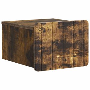 vidaXL Seinale kinnitatav &ouml;&ouml;tis Suitsutatud tamm 33 x 34,5 x 24 cm