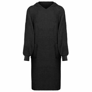 vidaXL Tekk-pusa KINN Must XL Puuvill