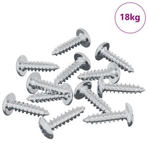 vidaXL Kinnitus 13636 pcs H&otilde;bedane M4 x 16 mm Teras