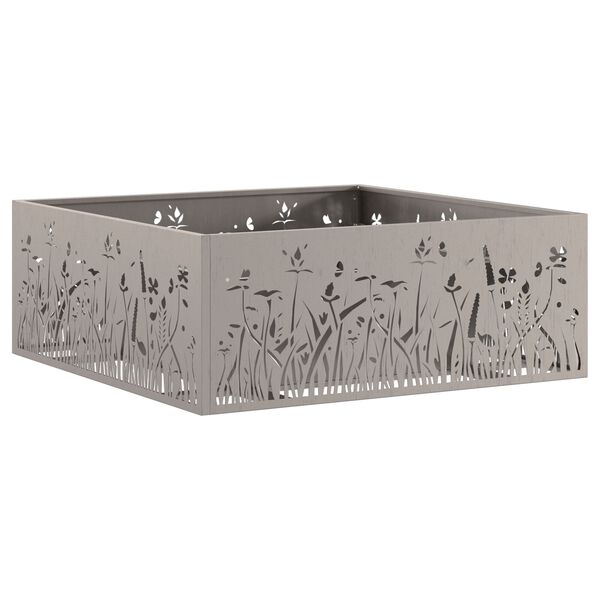 vidaXL Lõkkekoht Pruun 80 x 80 x 30 cm Kulunud teras