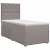 vidaXL Vedruvoodi madratsiga peaga Pruunikashall 80 x 200 cm kangas