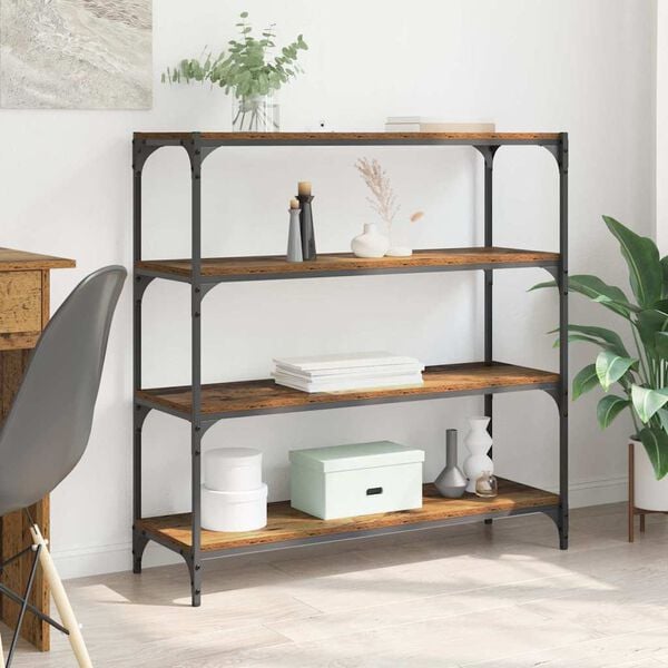 vidaXL Raamaturiiul Vana puit 100 x 33 x 100 cm