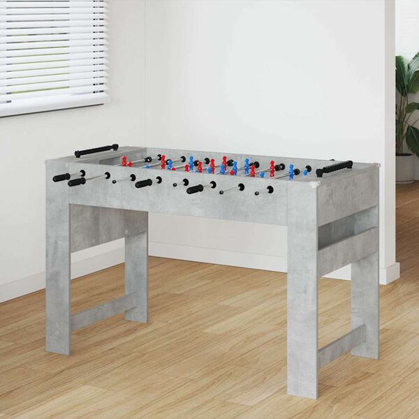 vidaXL Foosball laud BetoonHall 125 x 60,5 x 80 cm Tehispuit