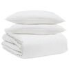 vidaXL Teki komplekt padjaga 3 tk Valge Down Feather