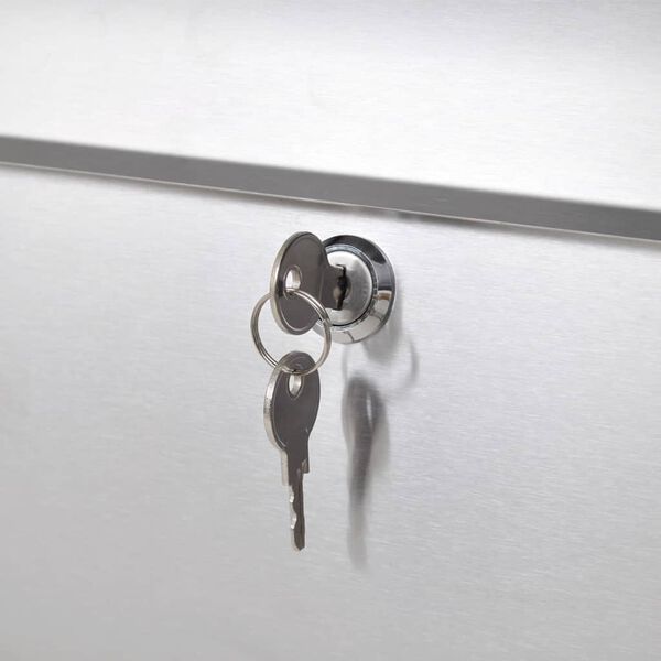 Postkast alusel, roostevabast terasest