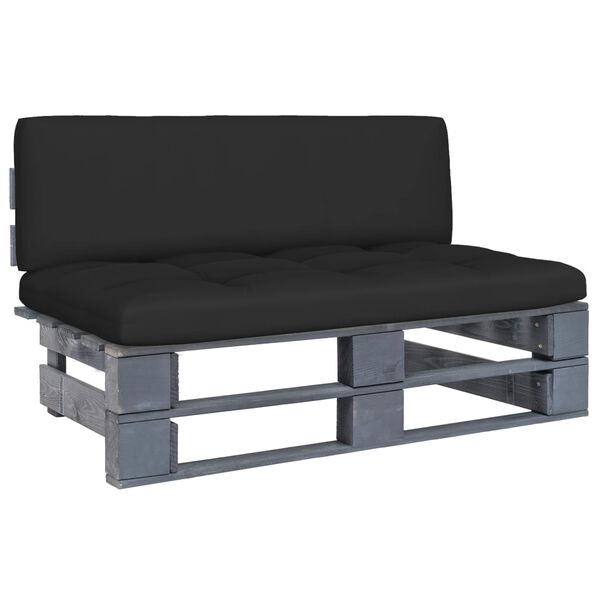 vidaXL kaubaalusest keskmine diivan, hall, immutatud m&auml;nnipuit