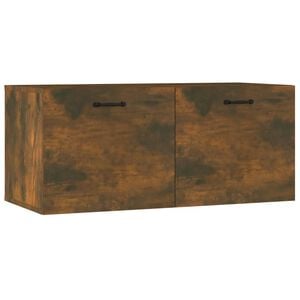 vidaXL seinakapp,suitsutatud tamm, 80x35x36,5 cm, tehispuit