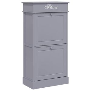 vidaXL kingakapp, hall, 50 x 28 x 98 cm, Paulownia puit