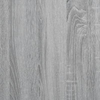 vidaXL klaasustega külgkapp, hall Sonoma tamm, 68 x 37 x 75,5 cm