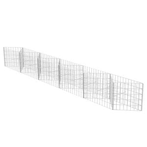 vidaXL gabioonkorv, tsingitud teras 300 x 30 x 50 cm