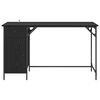 vidaXL Arvutilaud sahtliga Must tamm 131 x 48 x 75 cm Tehispuit