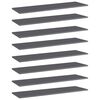 vidaXL riiuliplaadid 8 tk, hall, 100x30x1,5 cm, puitlaastplaat