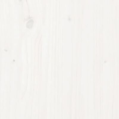 vidaXL voodiraam, täismännipuit, 160 x 200 cm, valge