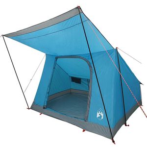 vidaXL Telkimise telk katusega &otilde;huavaga Sinine 223 x 163 x 130 cm taft